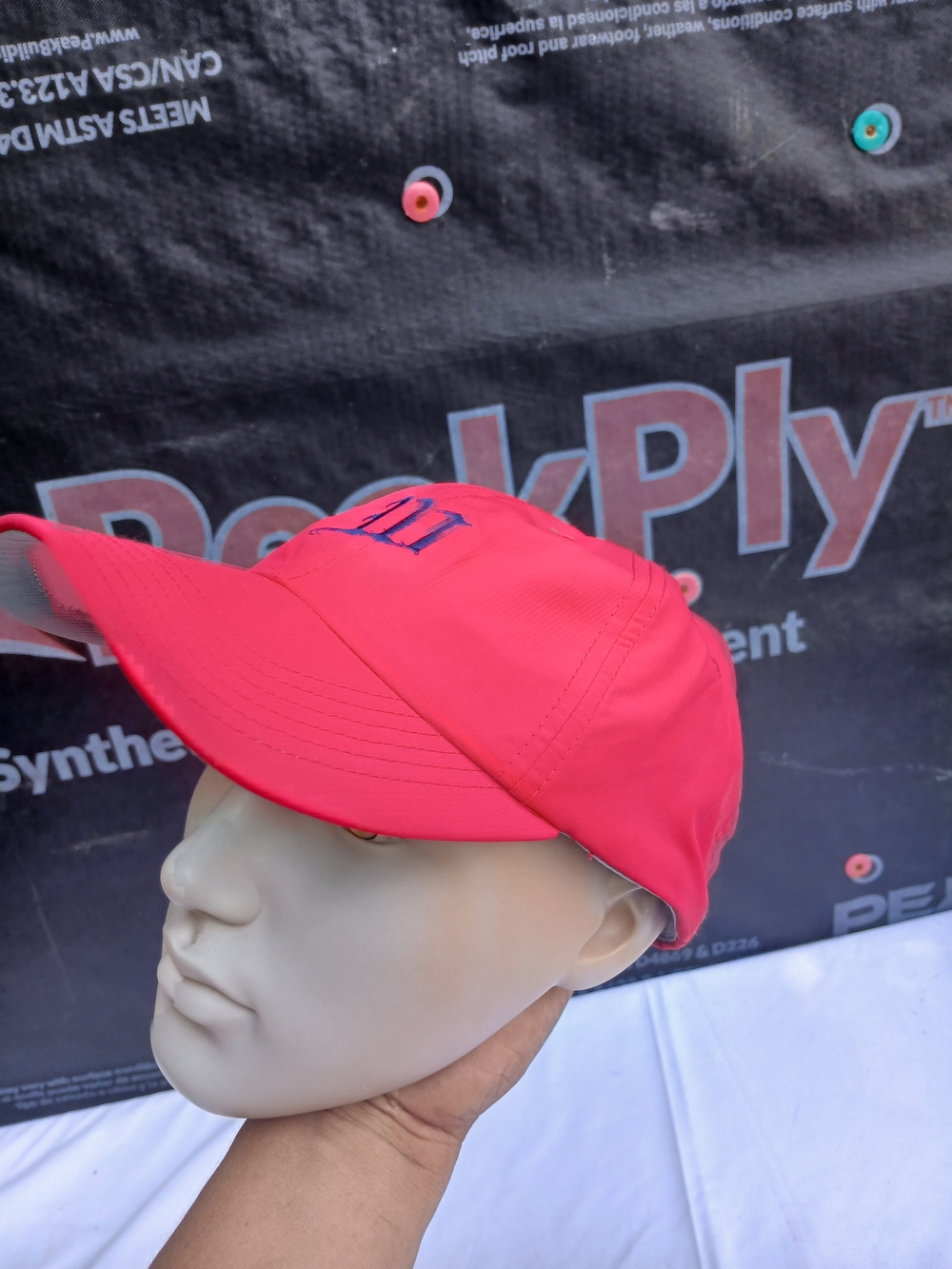 Men's Bright Pink Baseball Cap - Unbranded Performance Hat